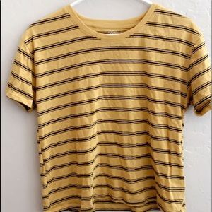 yellow stripped t shirt